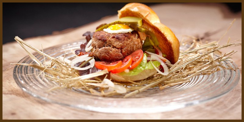 Gourmet Alpaka Fleisch Hamburger