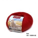 Baby Alpaka Strickwolle Rot