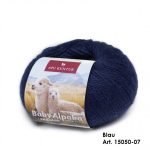 Baby Alpaka Strickwolle Blau