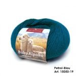 Baby Alpaka Strickwolle Petrolblau