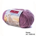 Baby Alpaka Strickwolle Fliedermelange