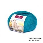 Baby Alpaka Strickwolle Petrolmelange