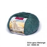 Baby Alpaka Strickwolle Grüngrau