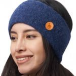 Alpaka Stirnband Stretch Blau