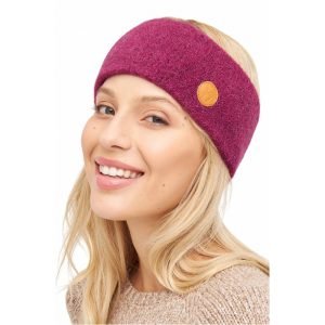 Alpaka Stirnband Stretch - Himbeere