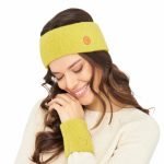 Alpaka Stirnband Stretch Lemon