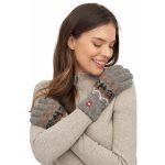 Alpaka Fingerhandschuhe Natura Grau