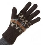 Alpaka Handschuhe Natura Schwarz