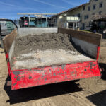 Aebi Vario VT450 Aebi Vario VT450 Transporter mieten mit Kipperbrücke. Hinten Ansicht.